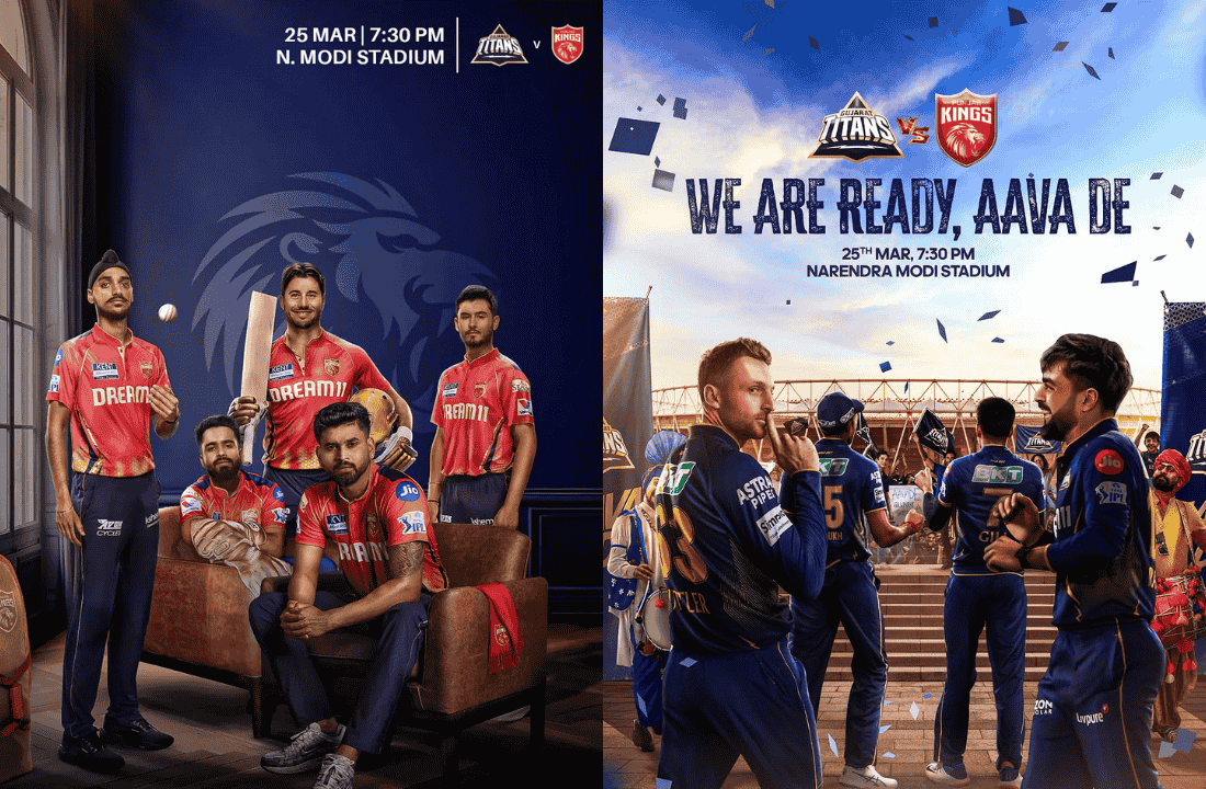 GT vs PBKS: Match Preview ploto credit GT & PBKS social media