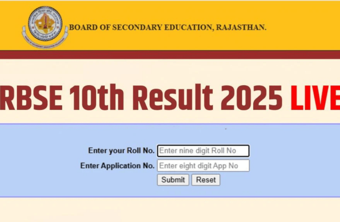 RBSE 10th Result 2025 Declared Today at 4 PM: Over 11 Lakh Students Await Outcome